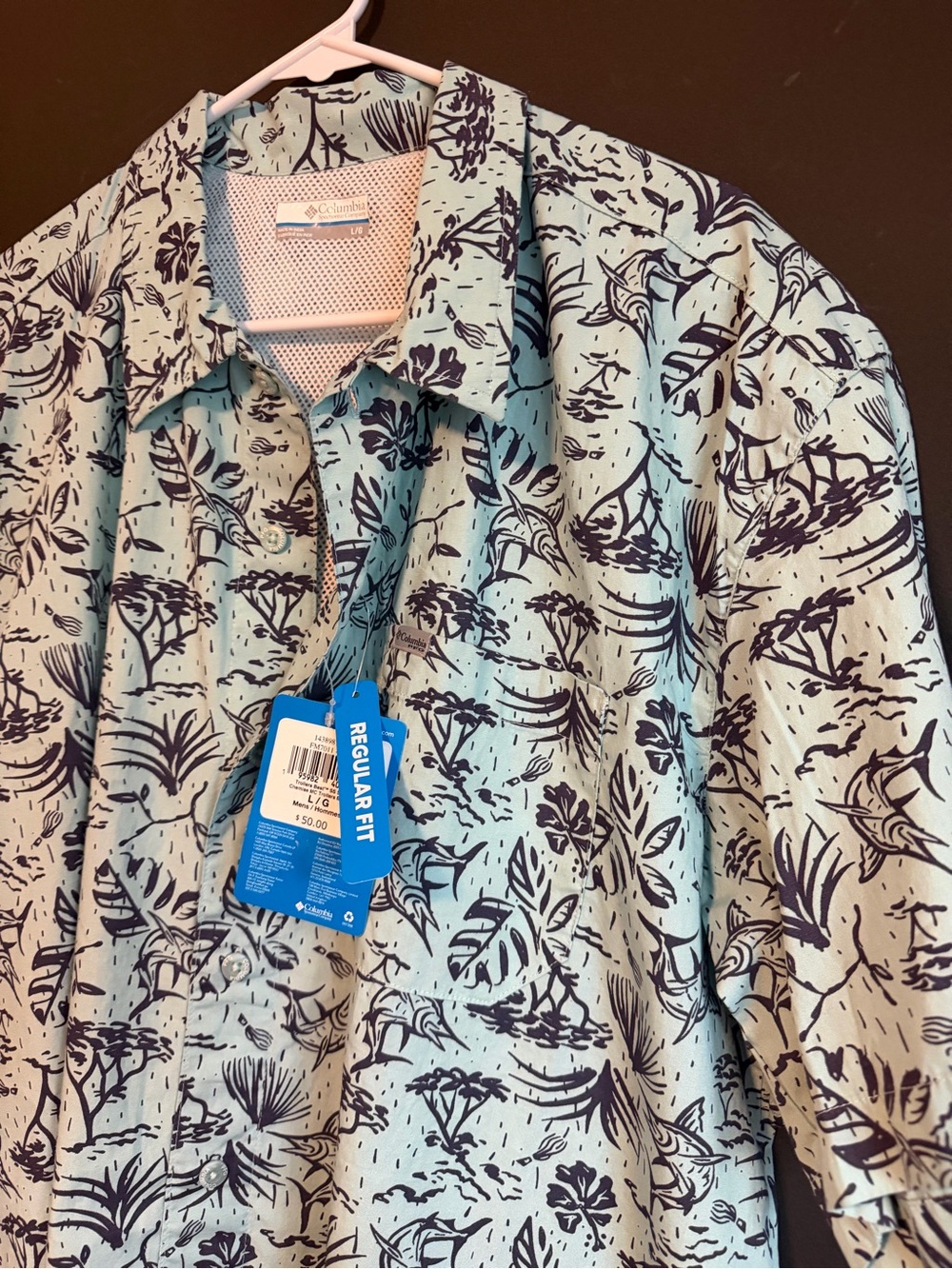 Columbia PFG Regular Fit Casual Button Down Shirt. NWT - Picture 6 of 9